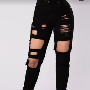 Fashion nova bad to the bone- black